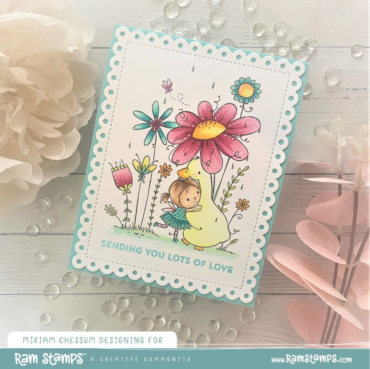 'Summer Rain' Digital Stamp