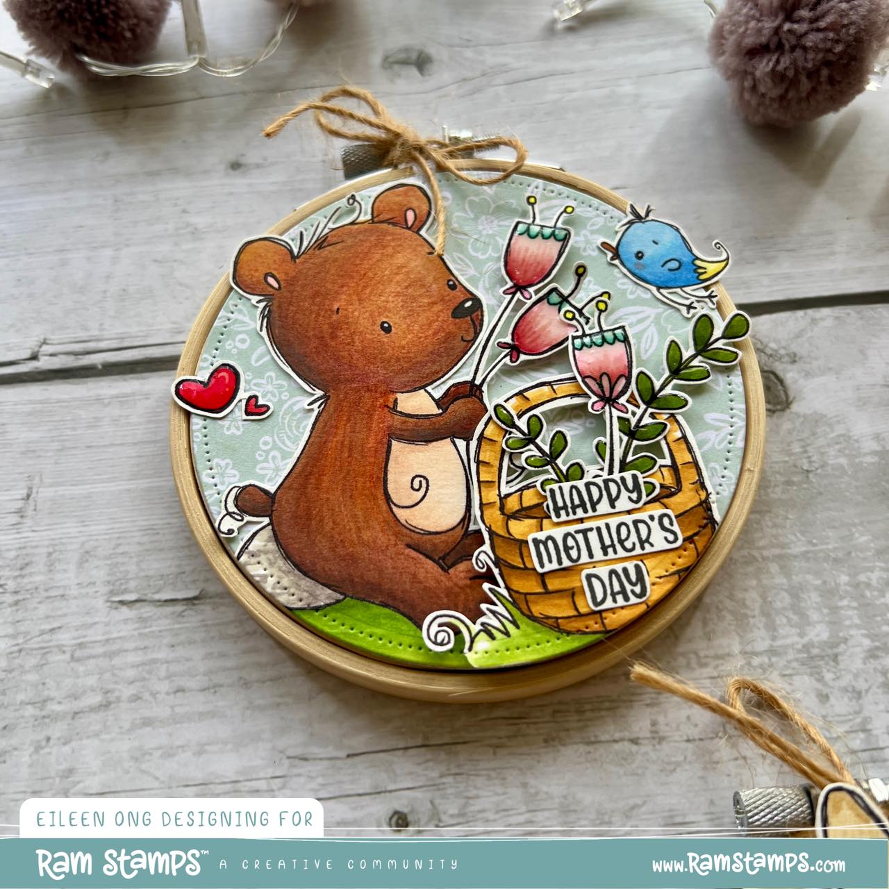 'Garden Friends' Scene Creator Digital Stamp