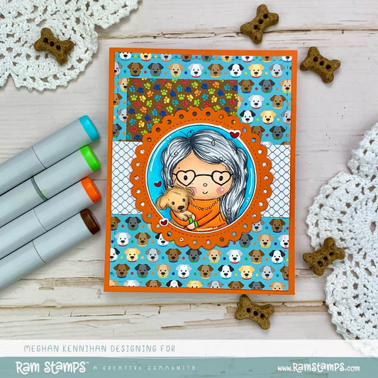 'Christine's Fluffy Friend' Profile Digital Stamp