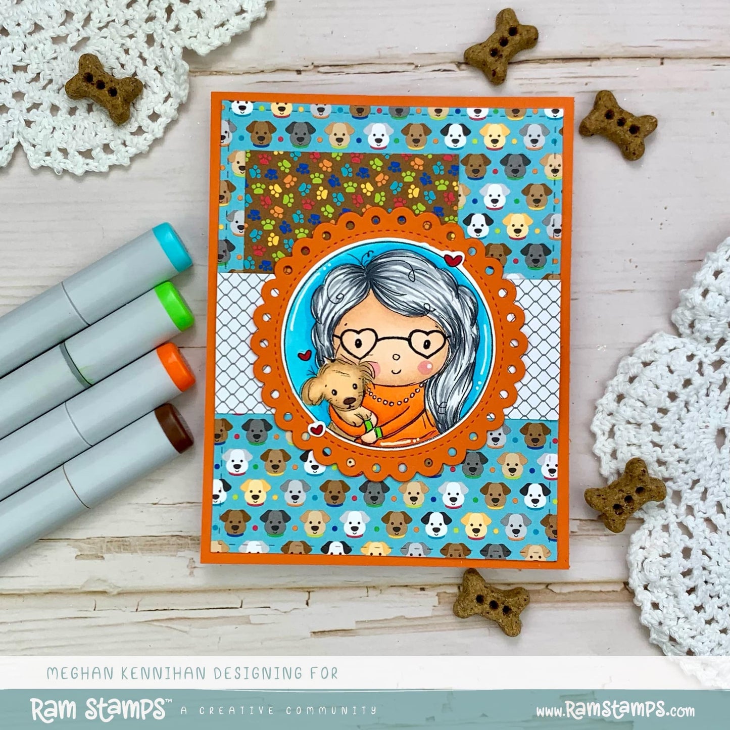 'Christine's Fluffy Friend' Profile Digital Stamp