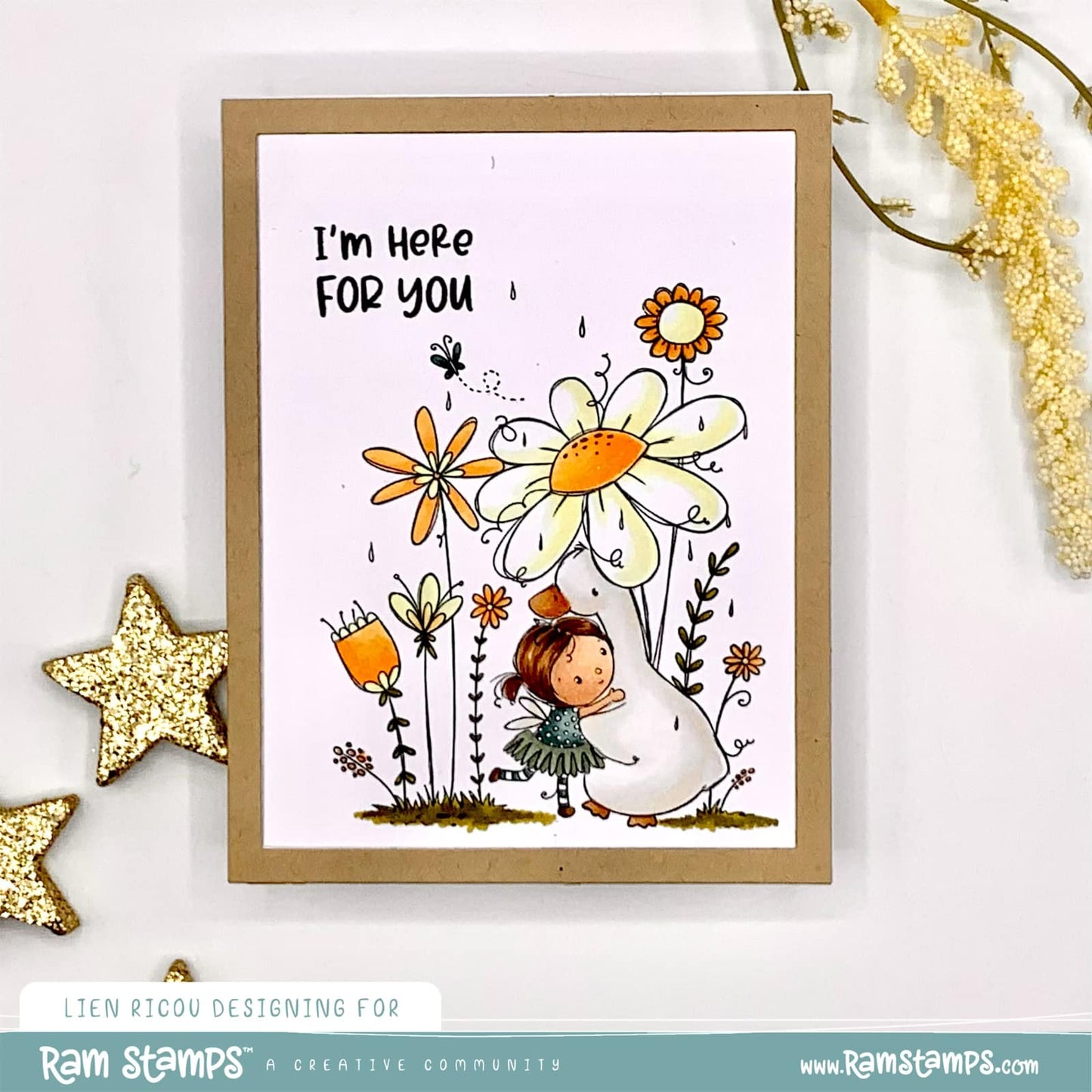 'Summer Rain' Digital Stamp