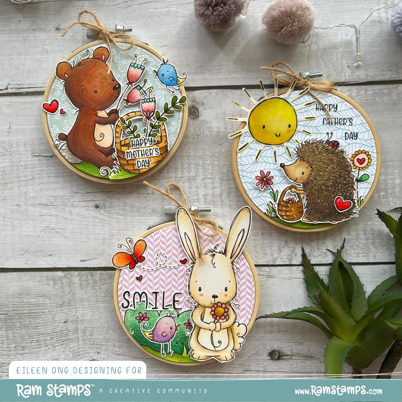 'Garden Friends' Scene Creator Digital Stamp