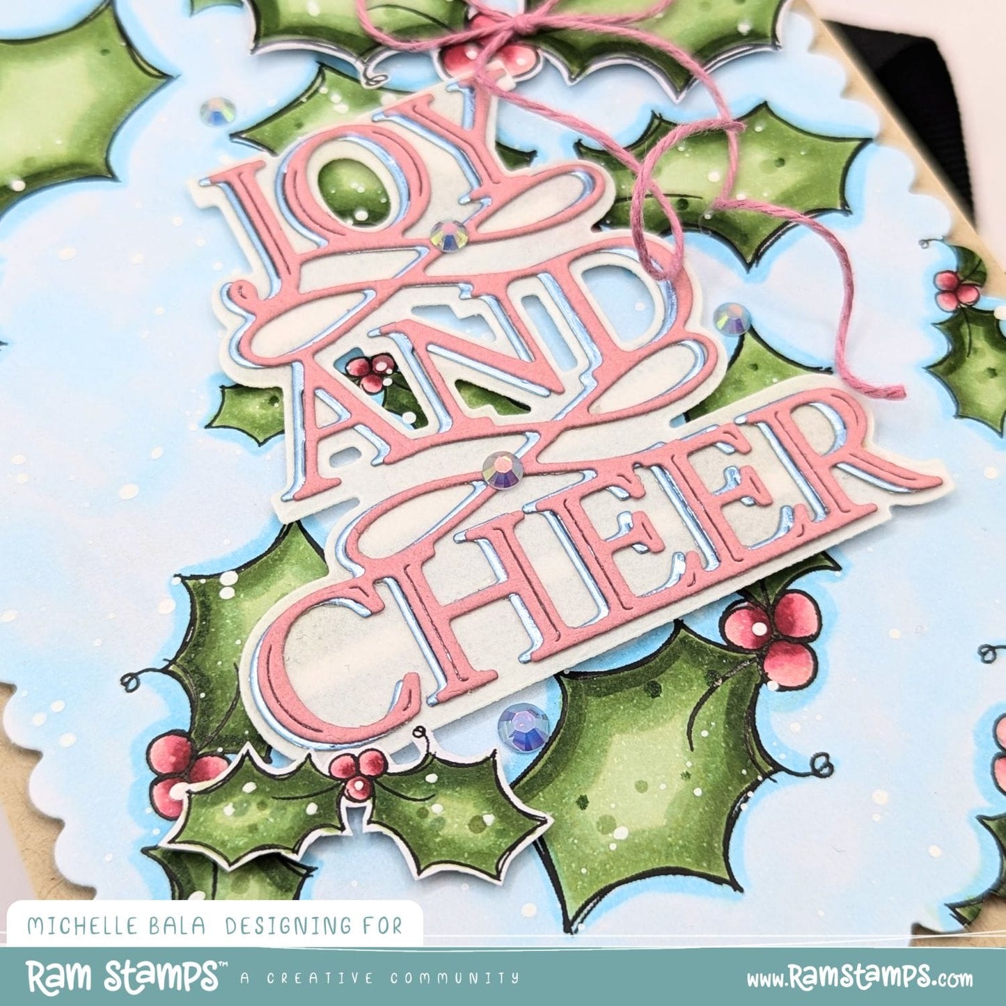 'Fairy Christmas Carols' Scene Creator Digital Stamp