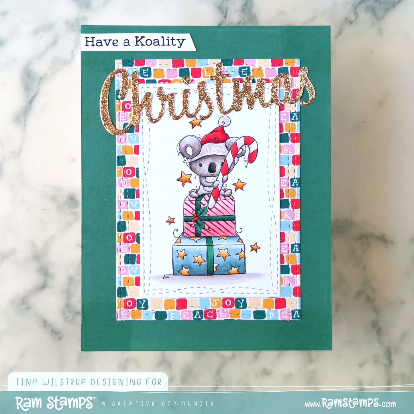 'Sweet Koala Christmas' Digital Stamp