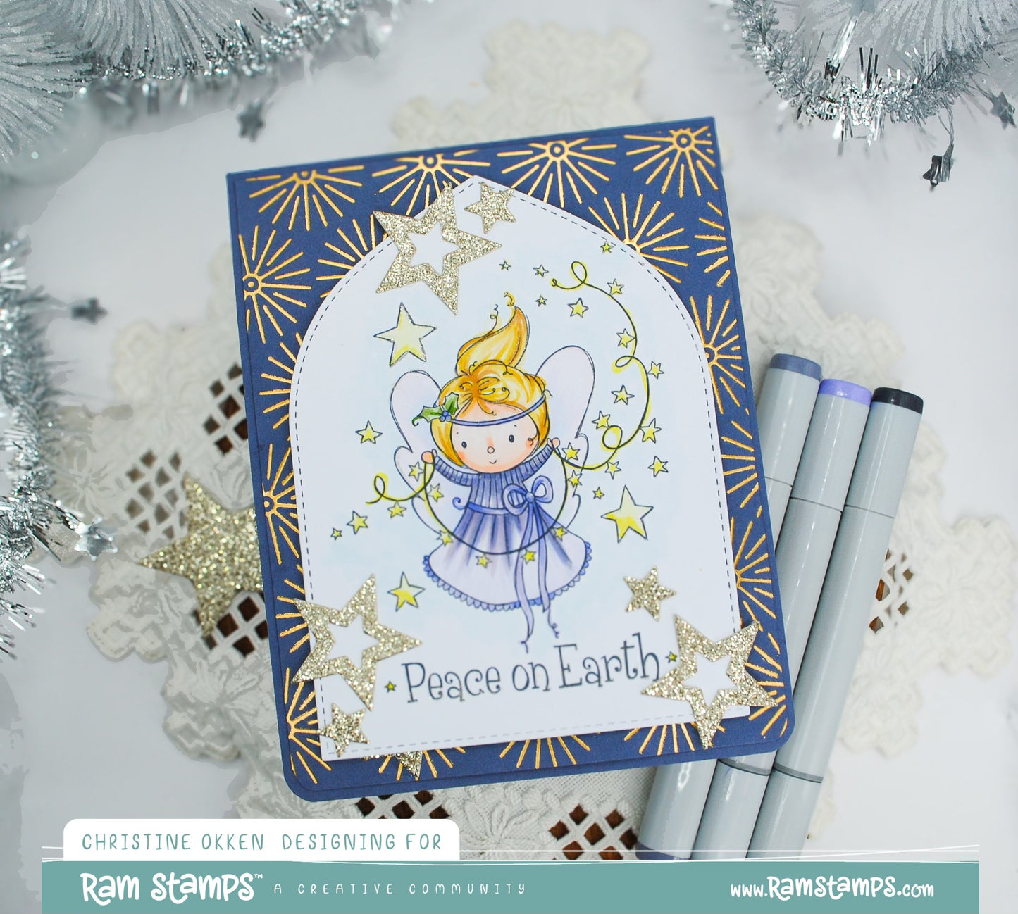 'Peace Angel' Digital Stamp