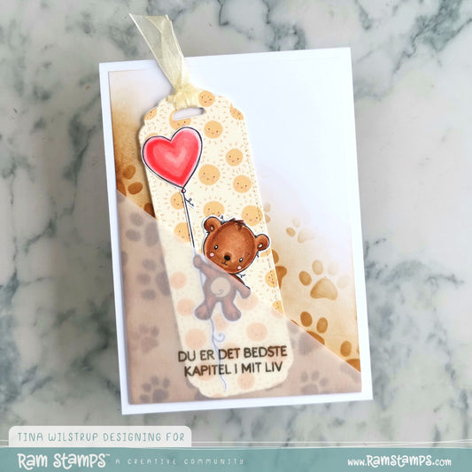 'Animal Valentines - Bear' Digital Stamp