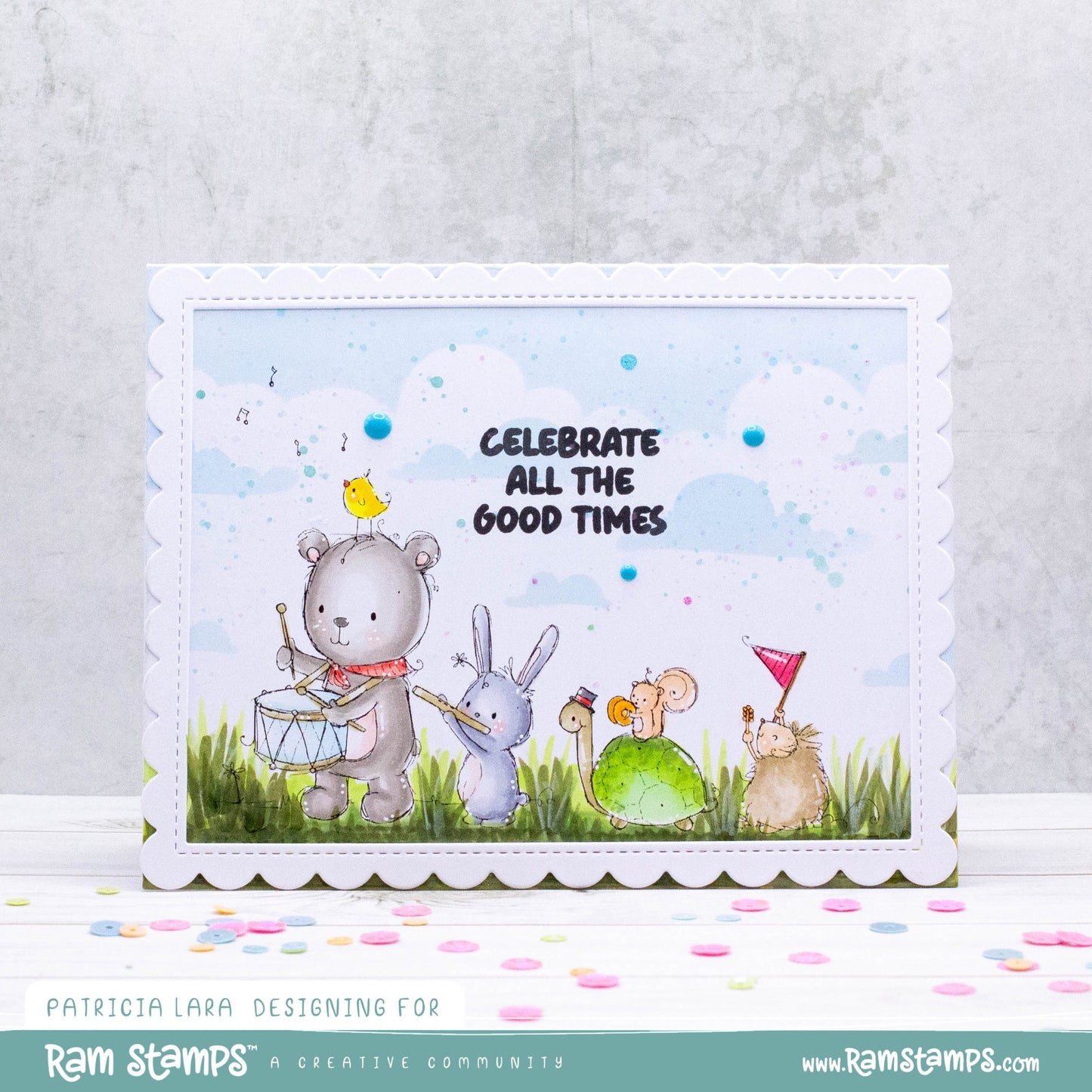 'Animal Parade' Digital Stamp