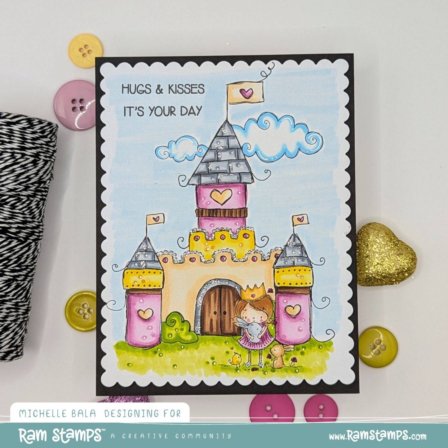 'Princess Castle Elements' Digital Stamp