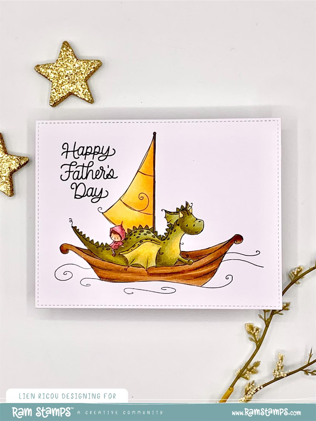 'Dragon Boat' Digital Stamp