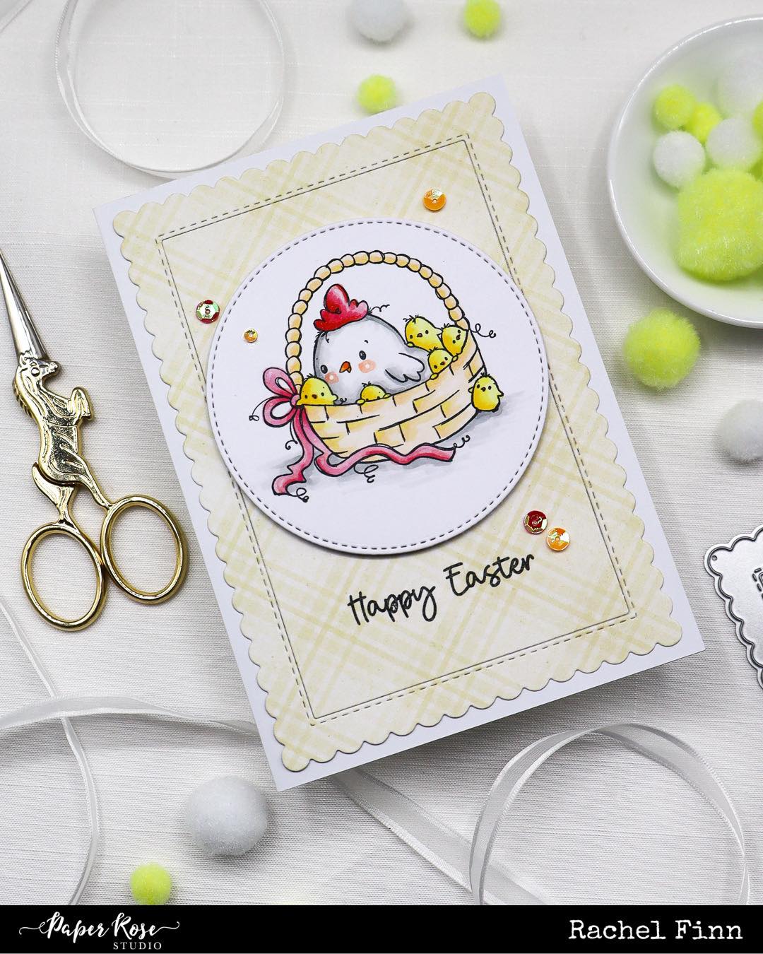 'Easter Blessings Chicks' Digital Stamp
