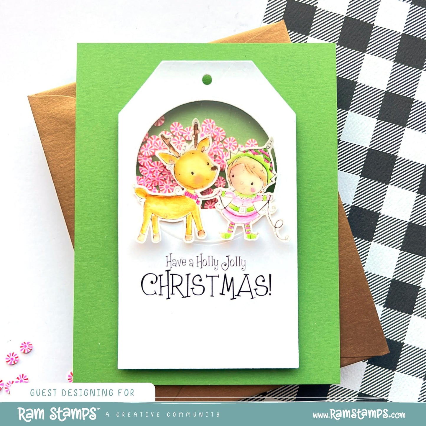 'Holly Jolly Elf' Digital Stamp