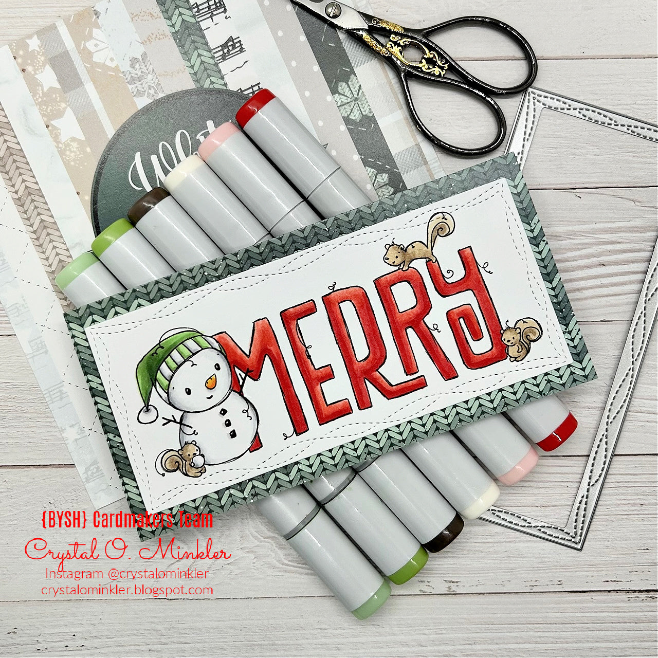 'Christmas Merry' Digital Stamp