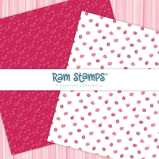 'Love Bugs' Digital Pattern Paper Pack