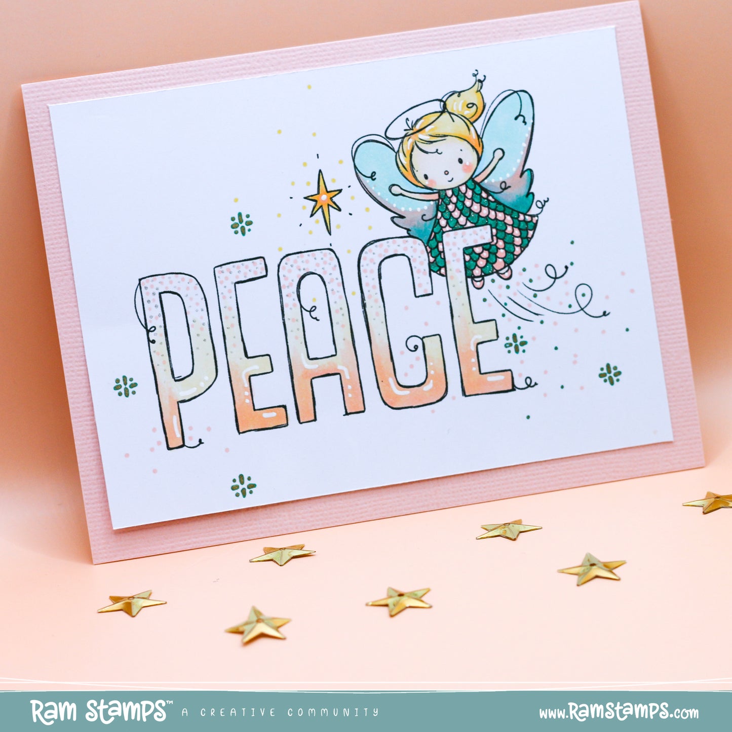 'Christmas Peace' Digital Stamp