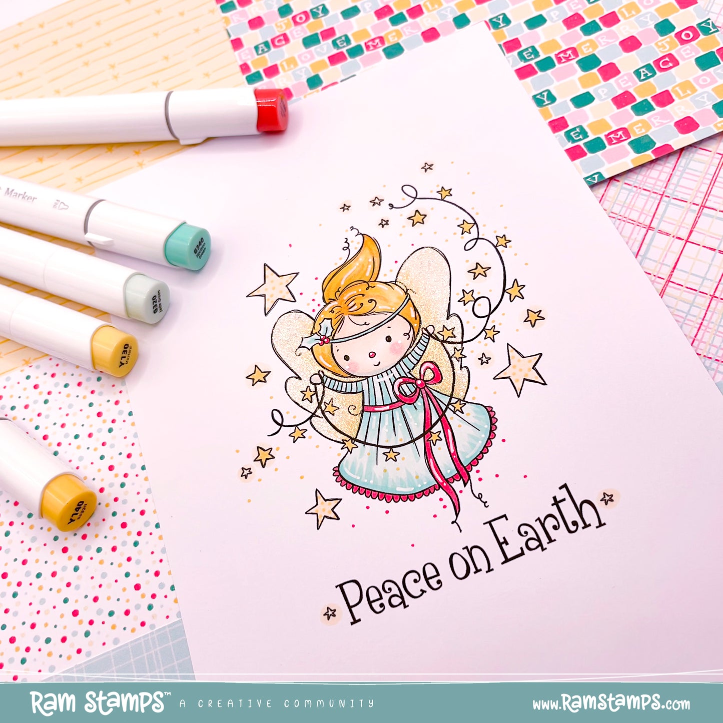 'Peace Angel' Digital Stamp