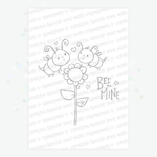 'Bee Mine' Digital Stamp
