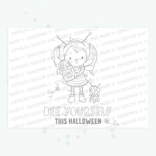 'Bee Yourself' Digital Stamp