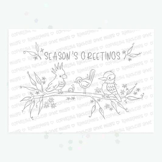 'Australian Birds' Digital Stamp