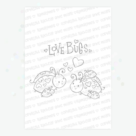 'Love Bugs' Digital Stamp