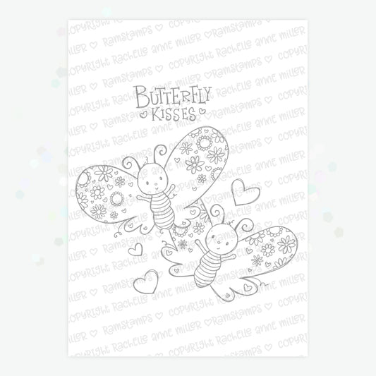 'Butterfly Kisses' Digital Stamp