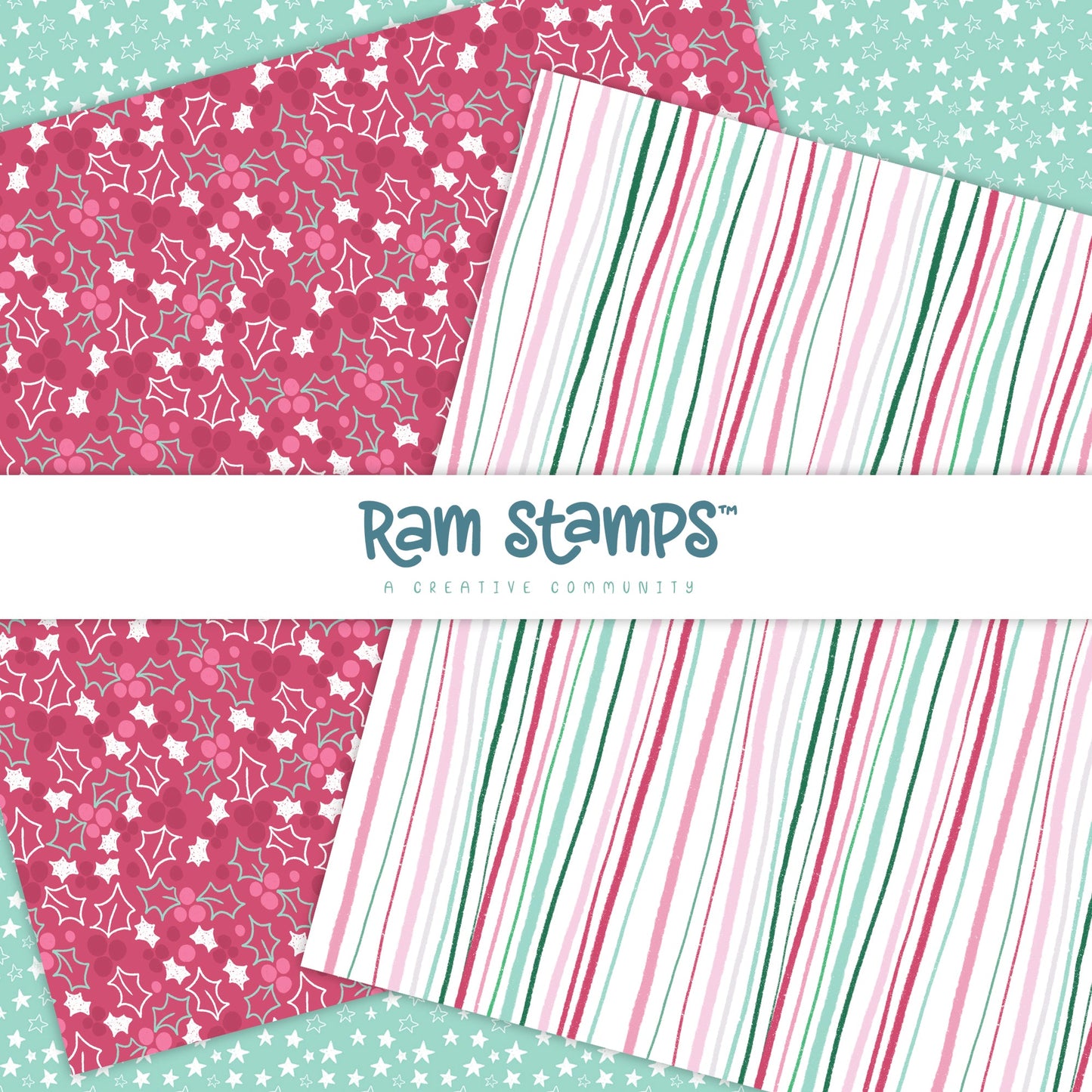 'Aussie Christmas' Digital Stamp & Paper Set