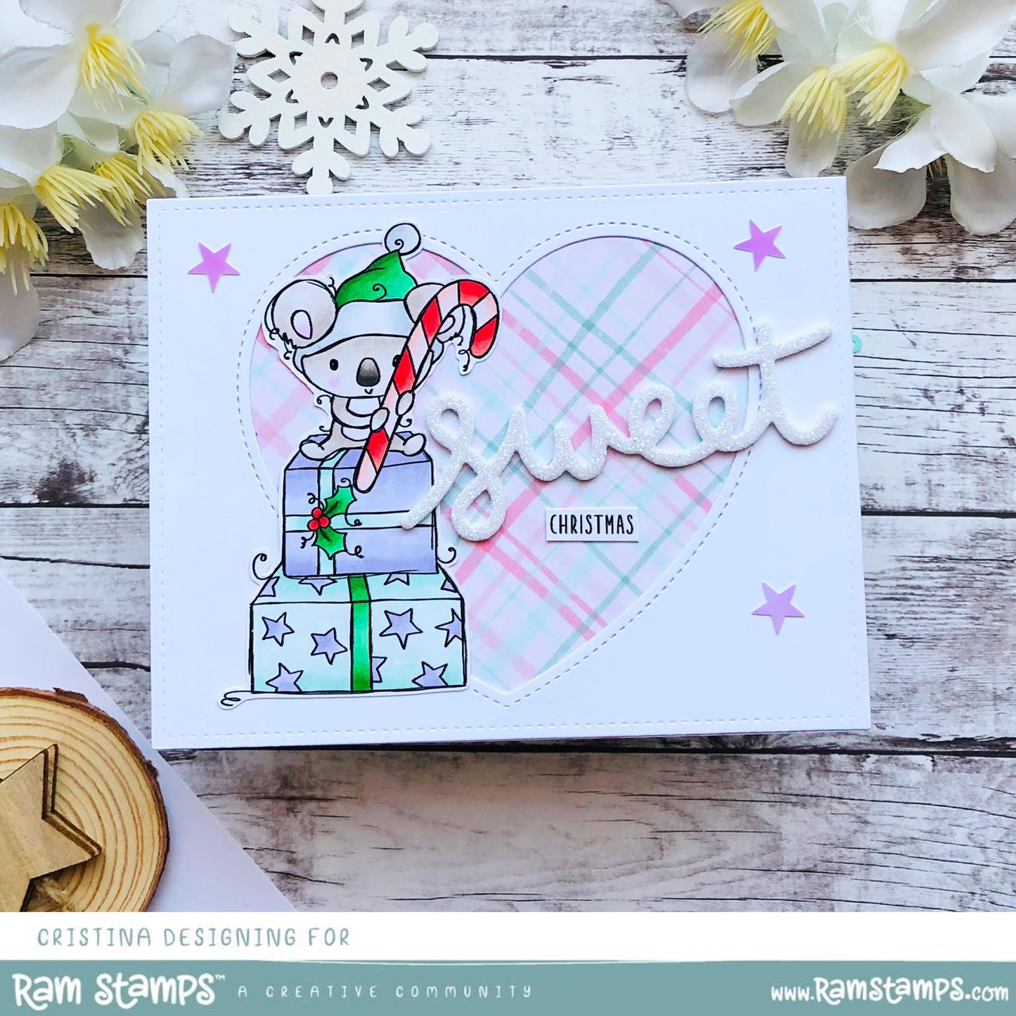 'Sweet Koala Christmas' Digital Stamp