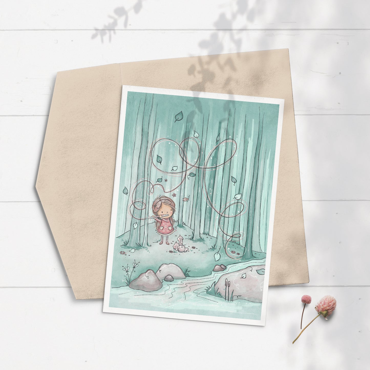 'Forest Sounds' 5x7 Greeting Card
