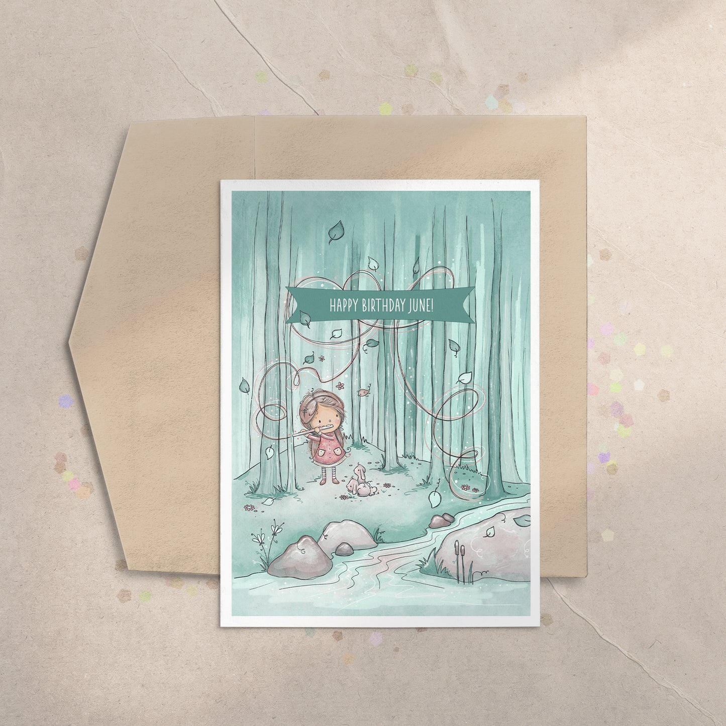 'Forest Sounds' 5x7 Greeting Card