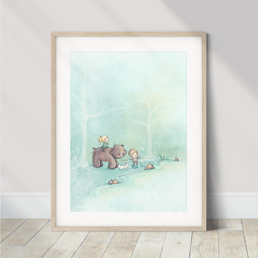 'Forest Adventure' Children's Wall Art Print