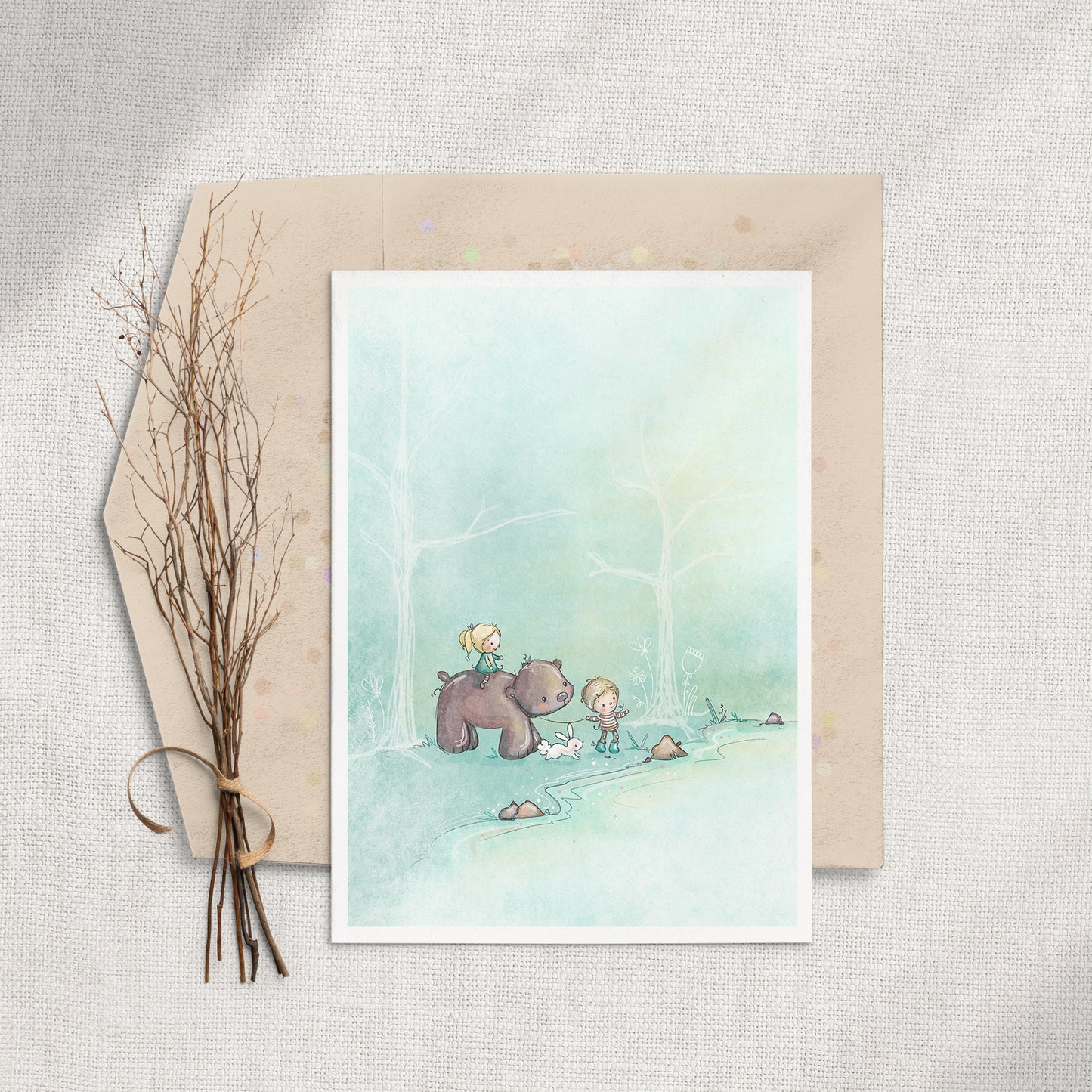 Forest Adventure 5x7 Greeting Card