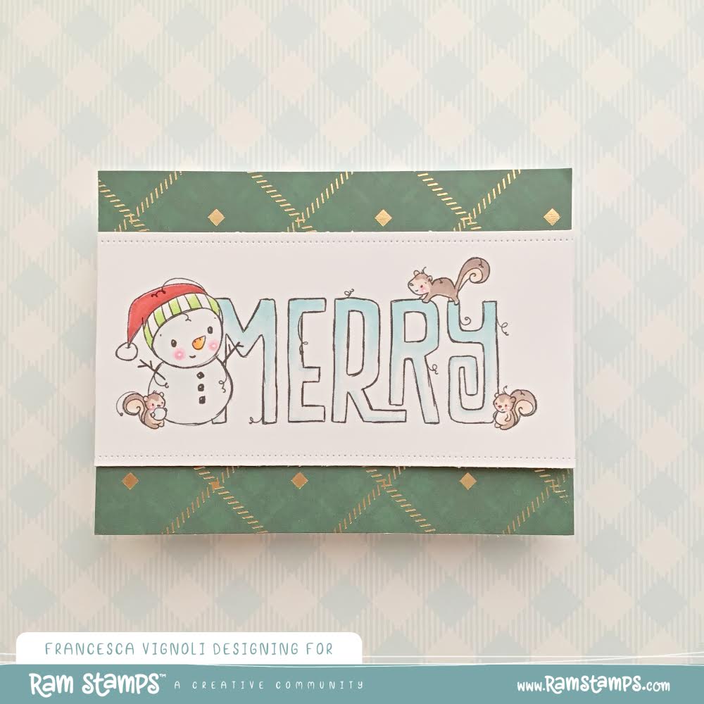'Christmas Merry' Digital Stamp