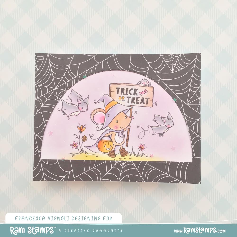 'Trick or Treat Mouse' Digital Stamp