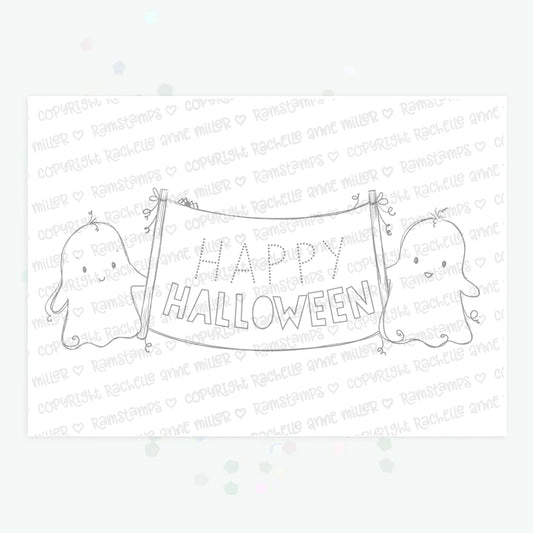 'Ghost Greetings' Digital Stamp