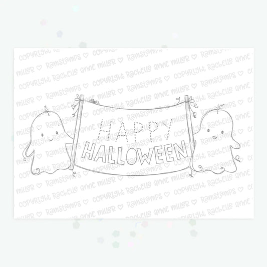 'Ghost Greetings' Digital Stamp