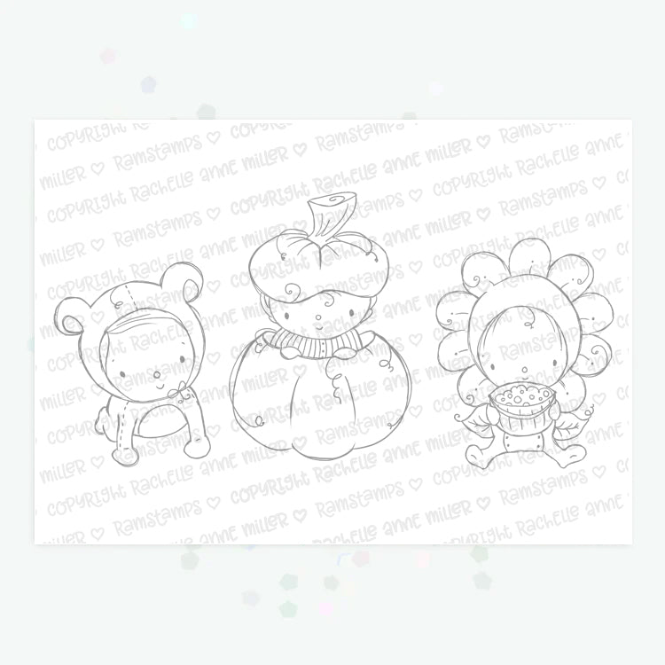 'Halloween Dress Up' Digital Stamp
