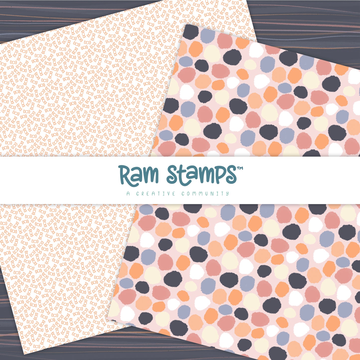 'Happy Halloween' Digital Pattern Paper Pack