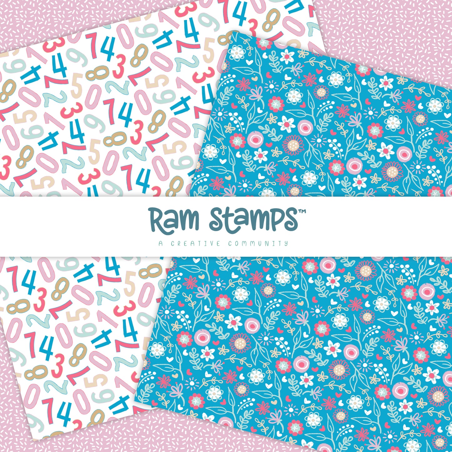 'Happy Birthday' Digital Pattern Paper Pack
