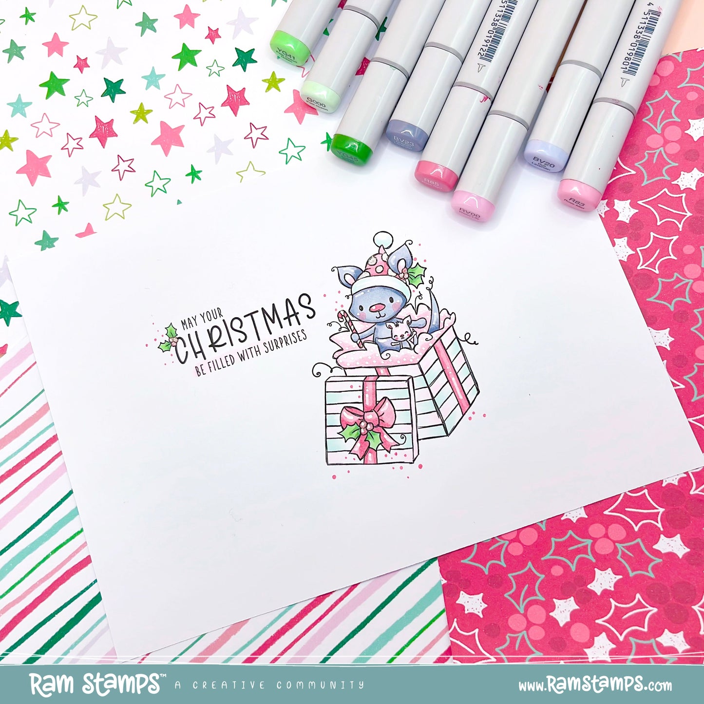 'Aussie Christmas' Digital Stamp & Paper Set