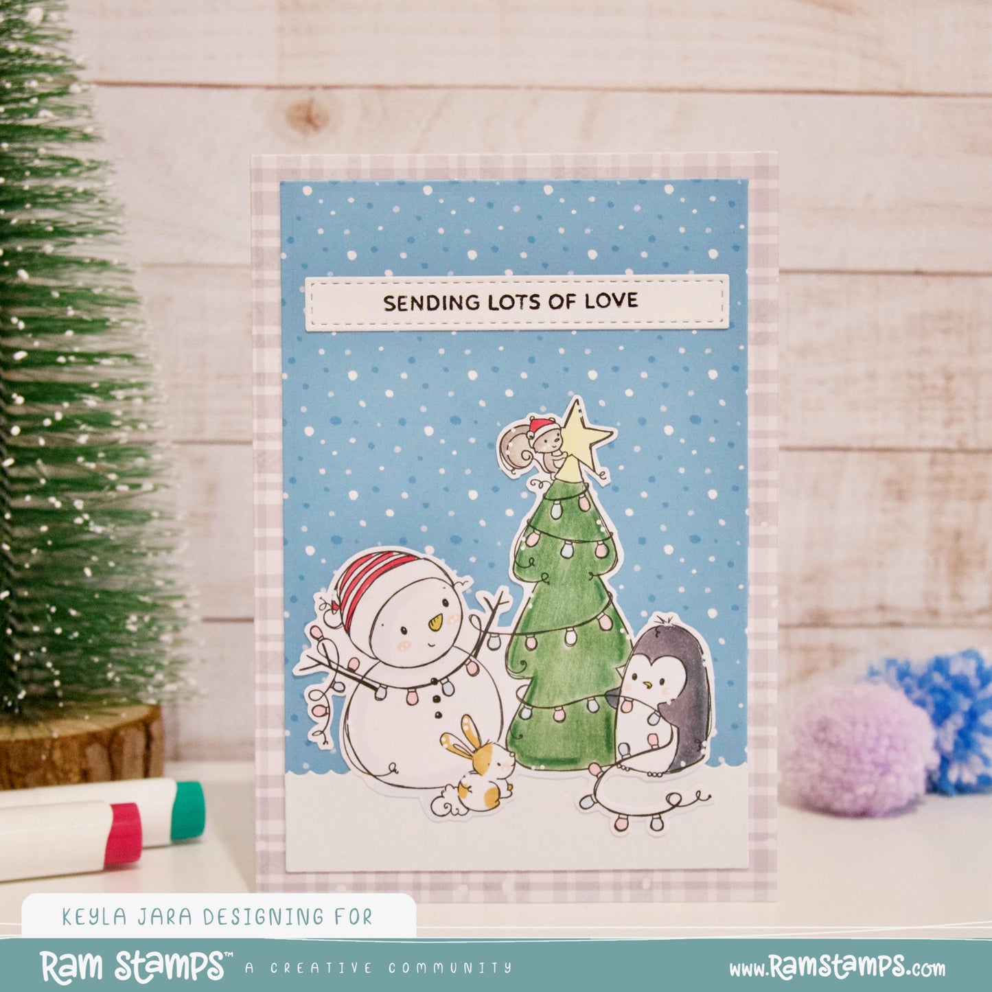 'Snowy Christmas' Digital Stamp & Paper Set