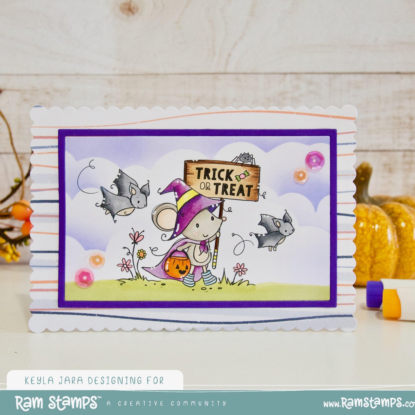 'Happy Halloween' Digital Stamp & Paper Set