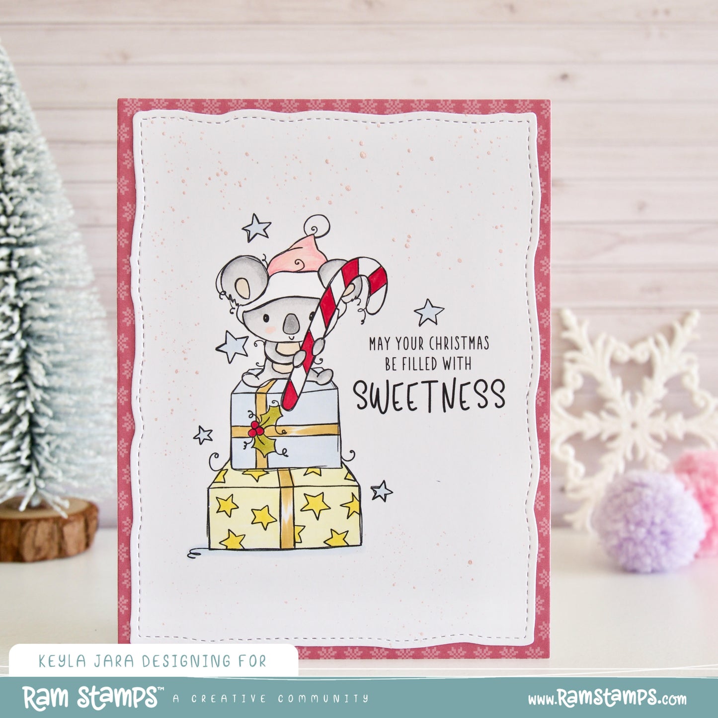 'Sweet Koala Christmas' Digital Stamp