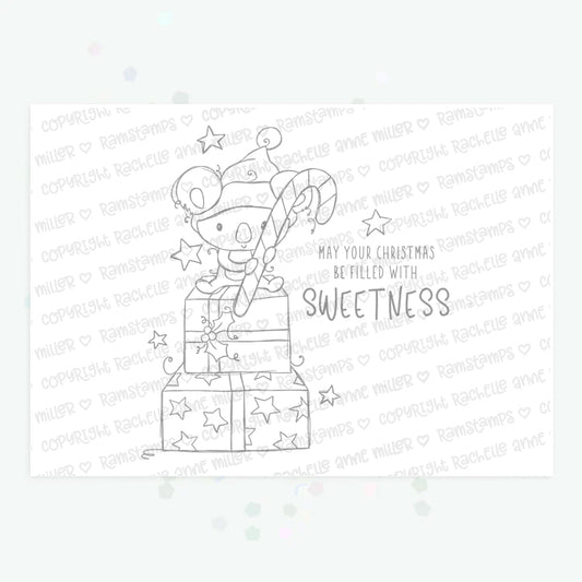 'Sweet Koala Christmas' Digital Stamp