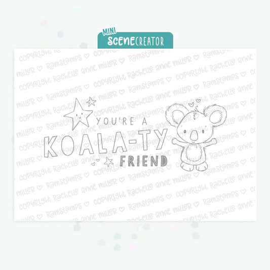 'Koala-ty Friend' Mini Scene Creator Digital Stamp