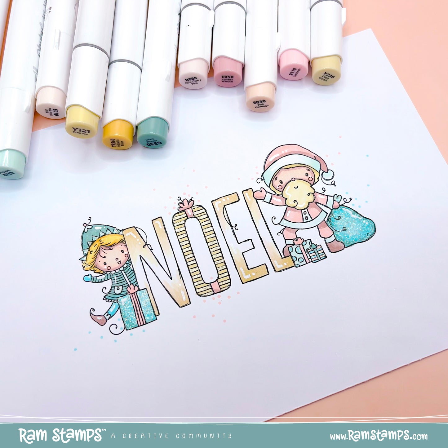 'Christmas Noel' Digital Stamp