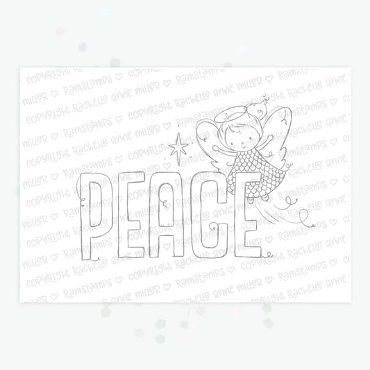 'Christmas Peace' Digital Stamp
