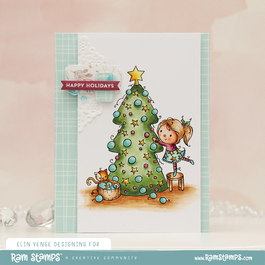 'Holly Jolly Christmas' Digital Stamp & Paper Set