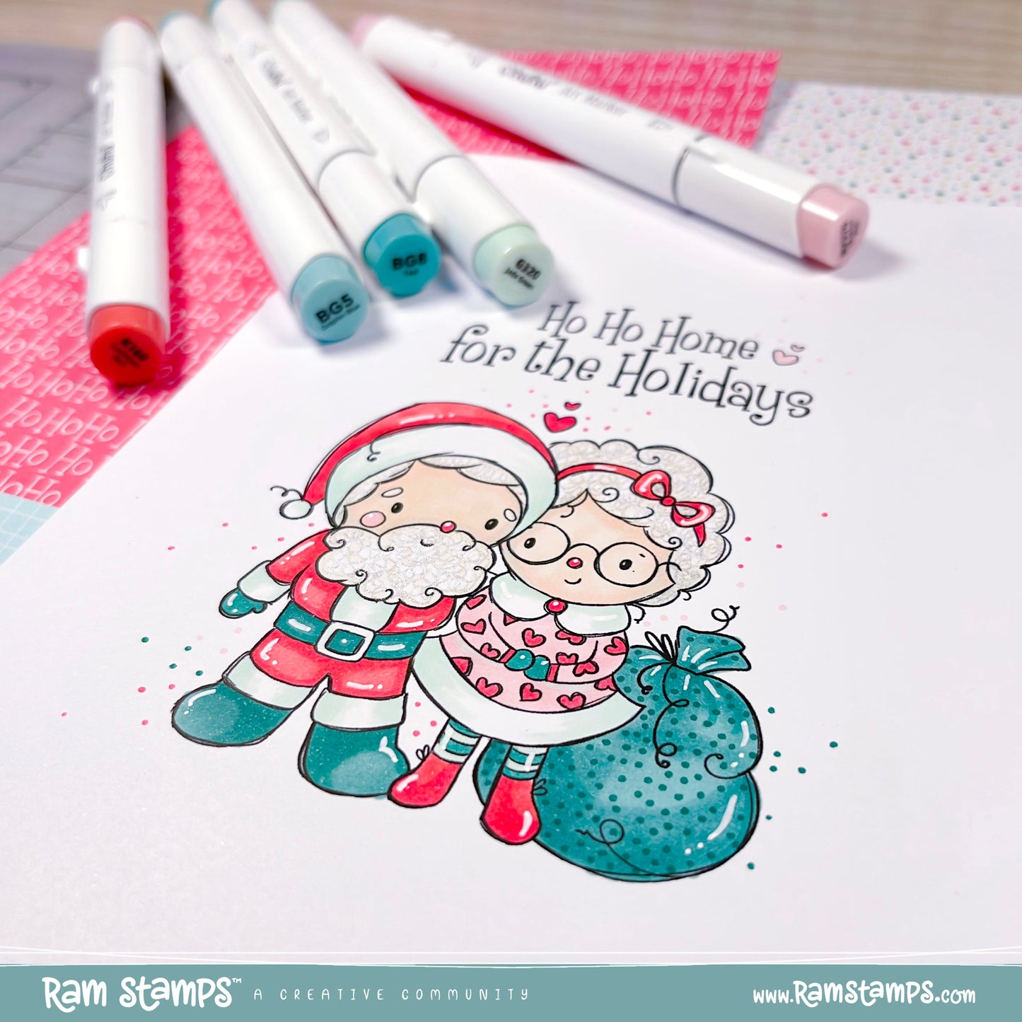 'Holly Jolly Christmas' Digital Stamp & Paper Set