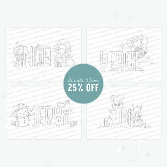 'Christmas Sentiments' Digital Stamp Set