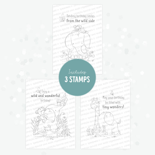 'Safari Friends' Digital Stamp Set