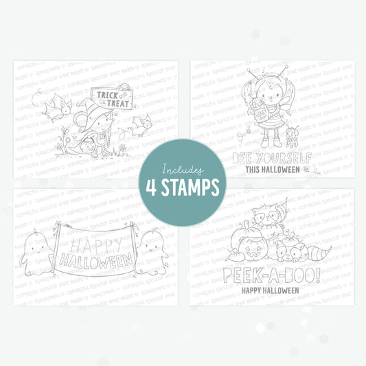 'Happy Halloween' Digital Stamp Set